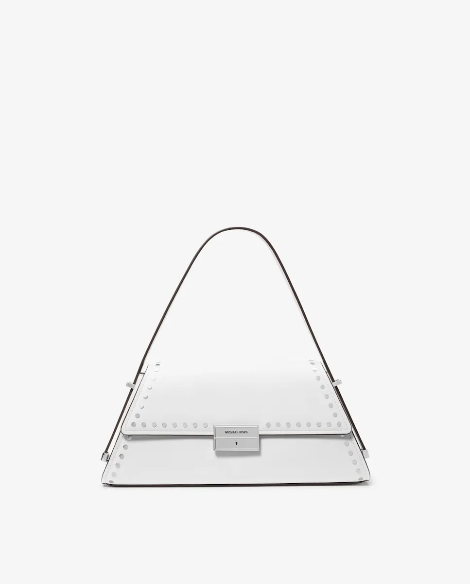 

Сумка через плечо из кожи Ludlow Michael Michael Kors, белый