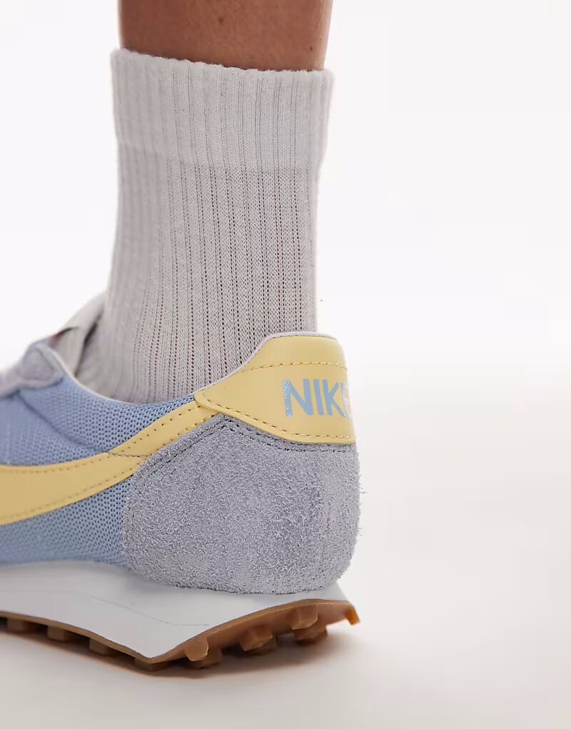 Кроссовки Nike LD-1000 SE светло-голубого и желтого цветов — фото 4