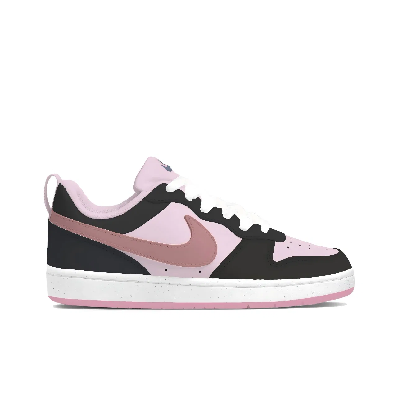 Кроссовки для скейтбординга детские Nike Court Borough Heartbeat Strawberry Leather персиковый — фото 4