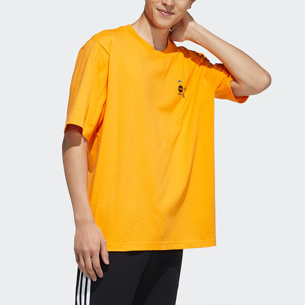 Футболка с нео-графикой Adidas, желтый — фото 4