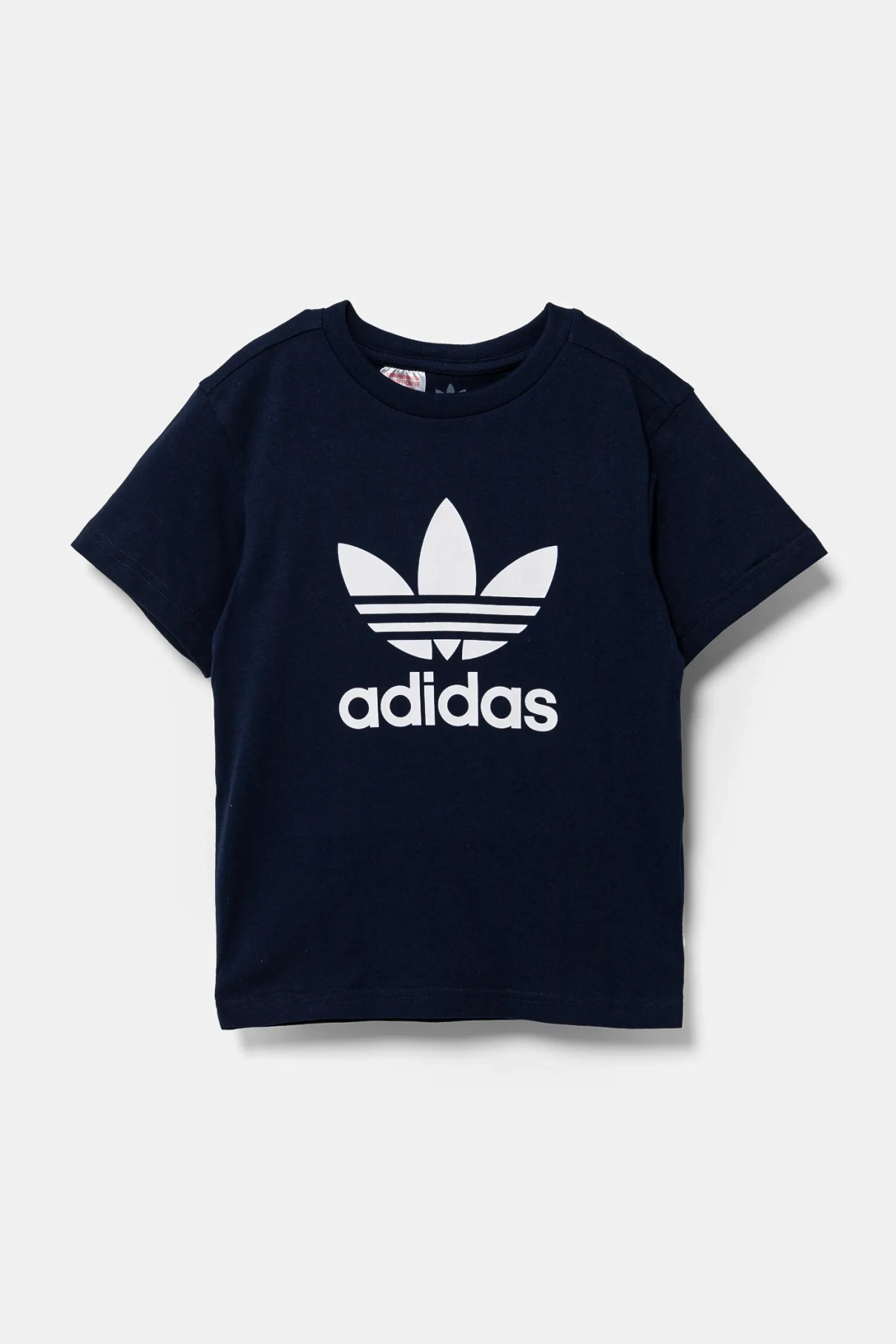 

Хлопковая футболка для детей adidas Originals, темно-синий