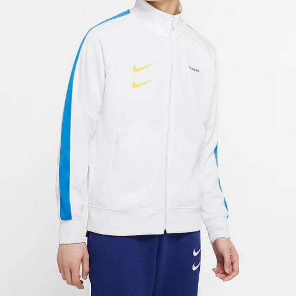 Куртка Nike Sportswear Swoosh Retro Sports Jacket White, белый — фото 3