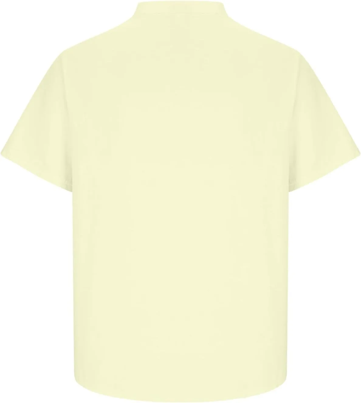 Мужская хлопковая футболка с V-образным вырезом Henley, короткий рукав, Slim-Fit — фото 3