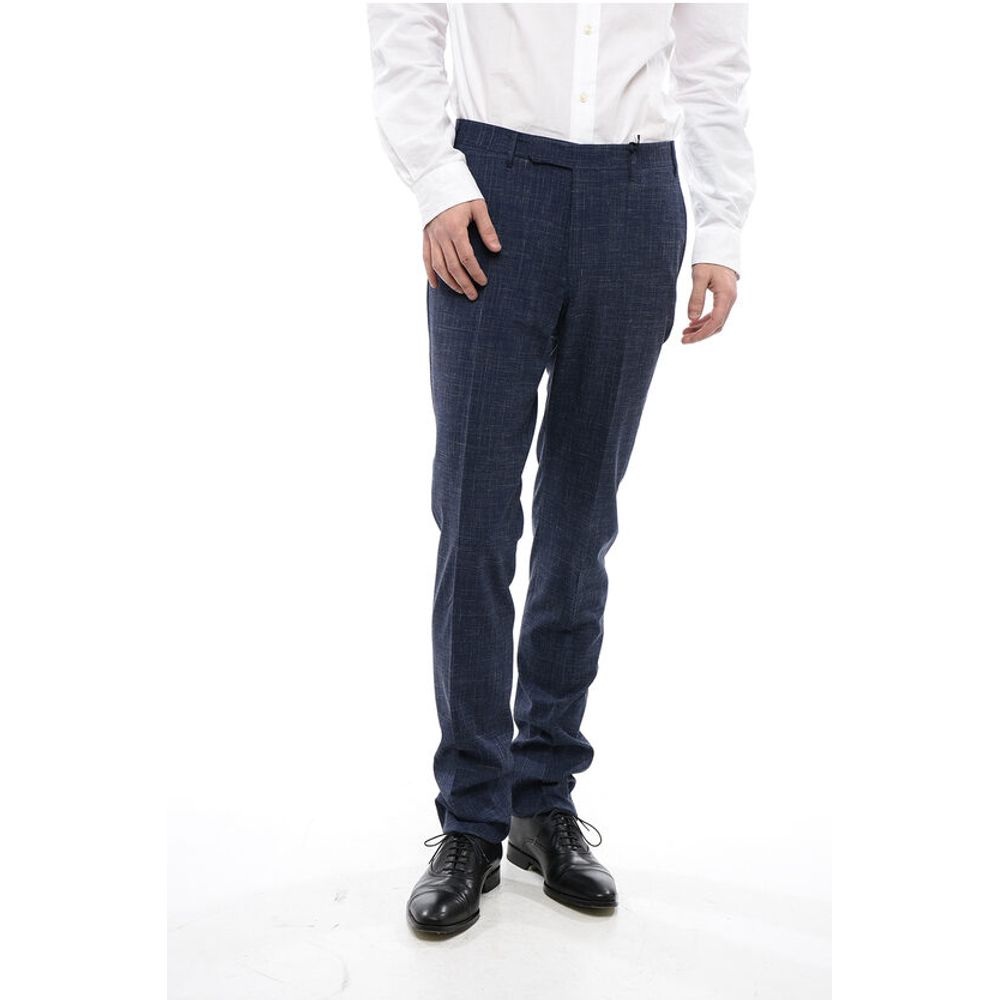 

CC COLLECTION 4-карманные брюки RIGHT из смесового шелка Corneliani, Blue
