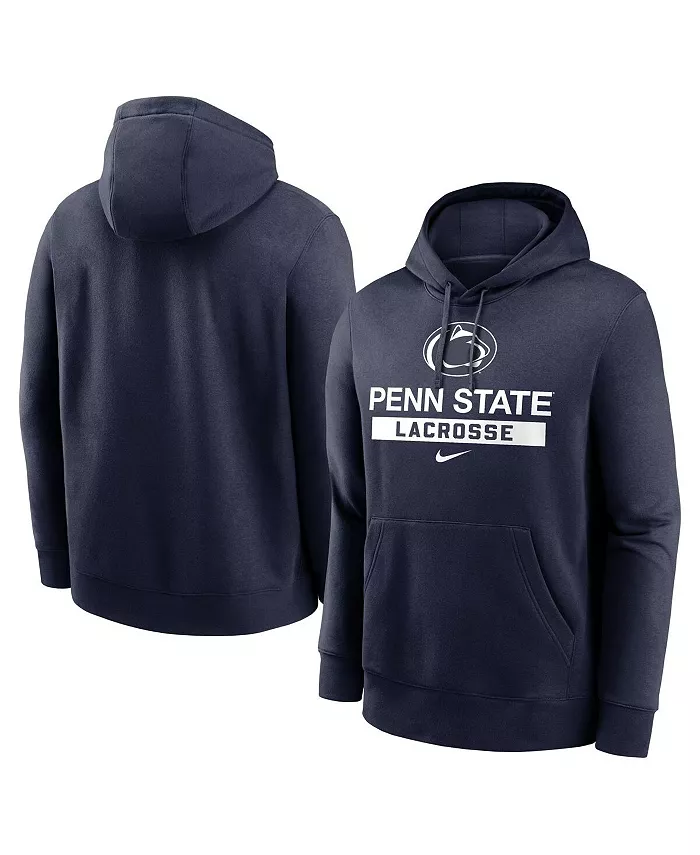 

Мужская толстовка с капюшоном из флиса Penn State Nittany Lions Lacrosse в синем цвете Nike
