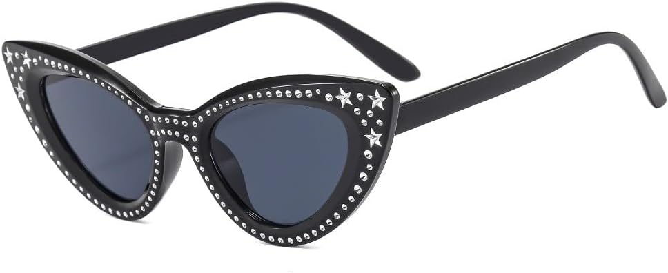 

Солнцезащитные очки «Кошачий глаз» со стразами, пластиковые, женские, винтажные, маленькие, с леопардовым принтом, мужские, зеркальные, ретро, ​​женские, UV400 HYYZZC, 1