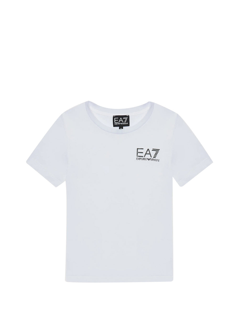 

Белая детская футболка Ea7