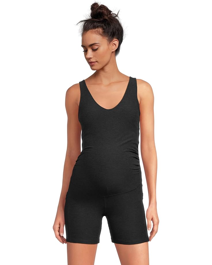 

Шорты Beyond Yoga Spacedye Movin Mama Maternity Biker Jumpsuit, цвет Darkest Night