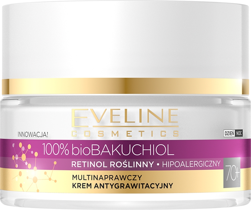 

Многофункциональный корректирующий крем Bio Bakuchiol против признаков старения 70+ Eveline Cosmetics, 50 мл