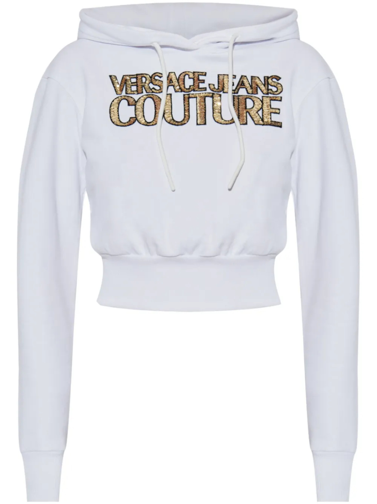 

Толстовка с капюшоном из хлопка Versace Jeans Couture, белый