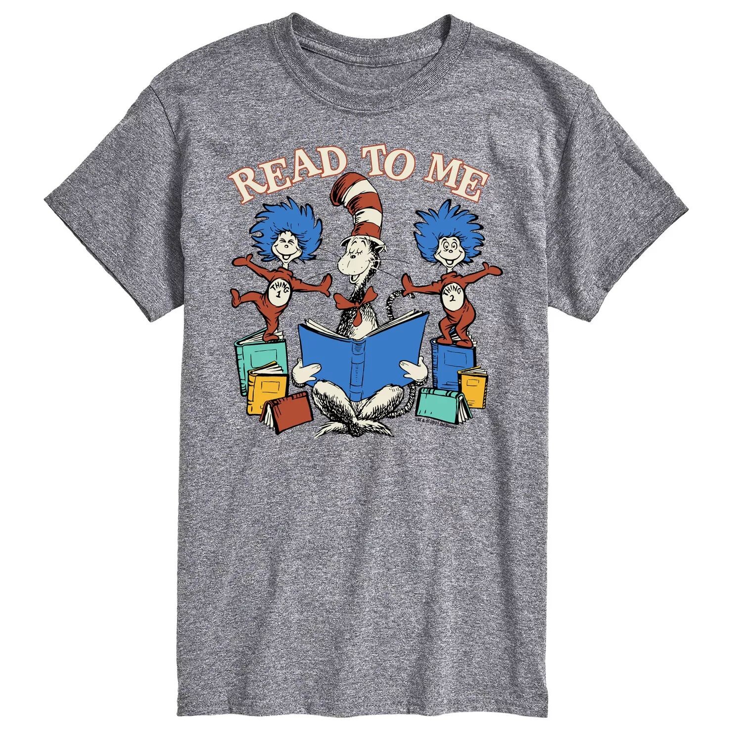 

Футболка Big & Tall Dr Seuss Read To Me License, серый