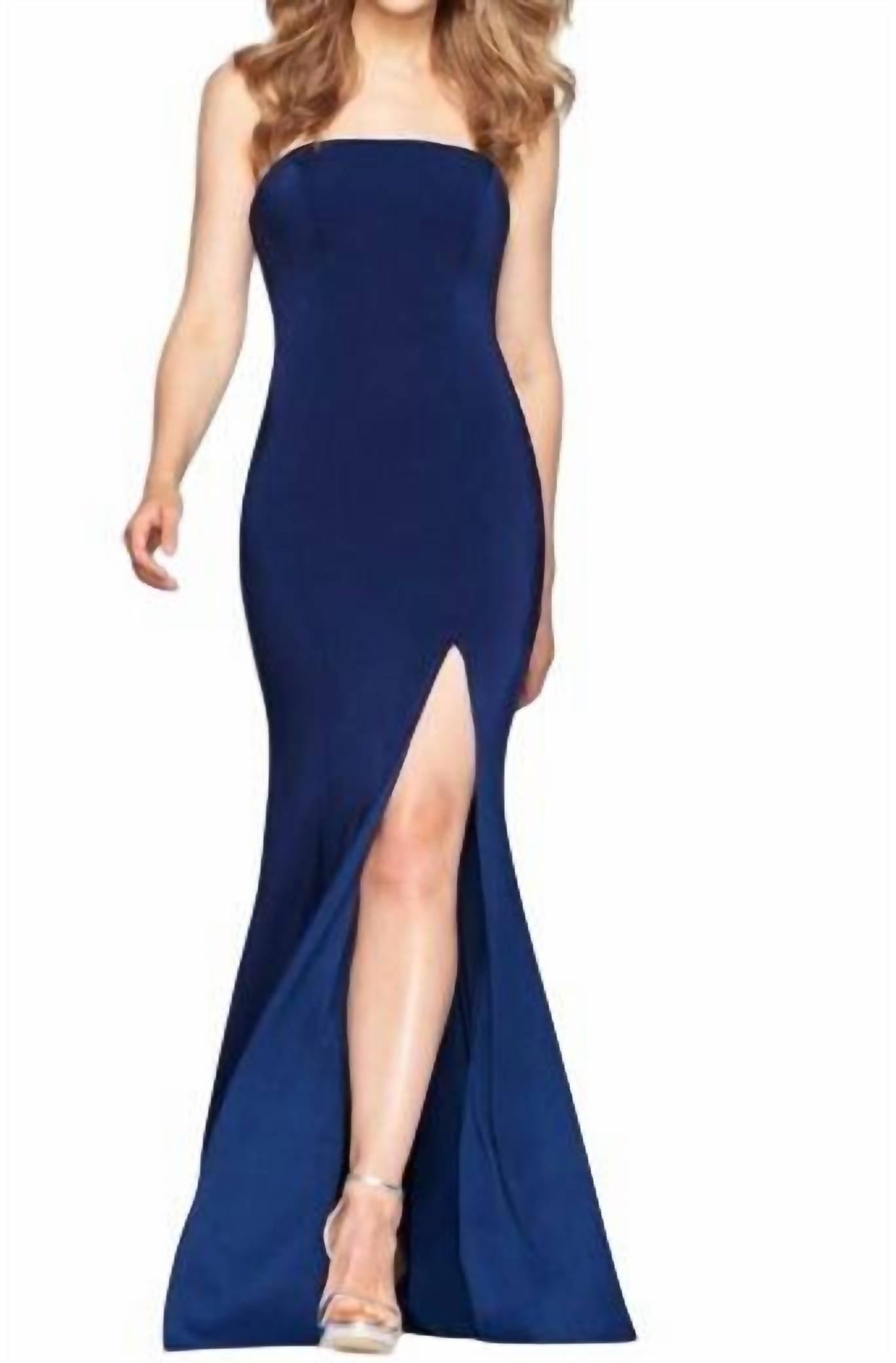 

Вечернее платье без бретелек винного цвета Faviana, Wine