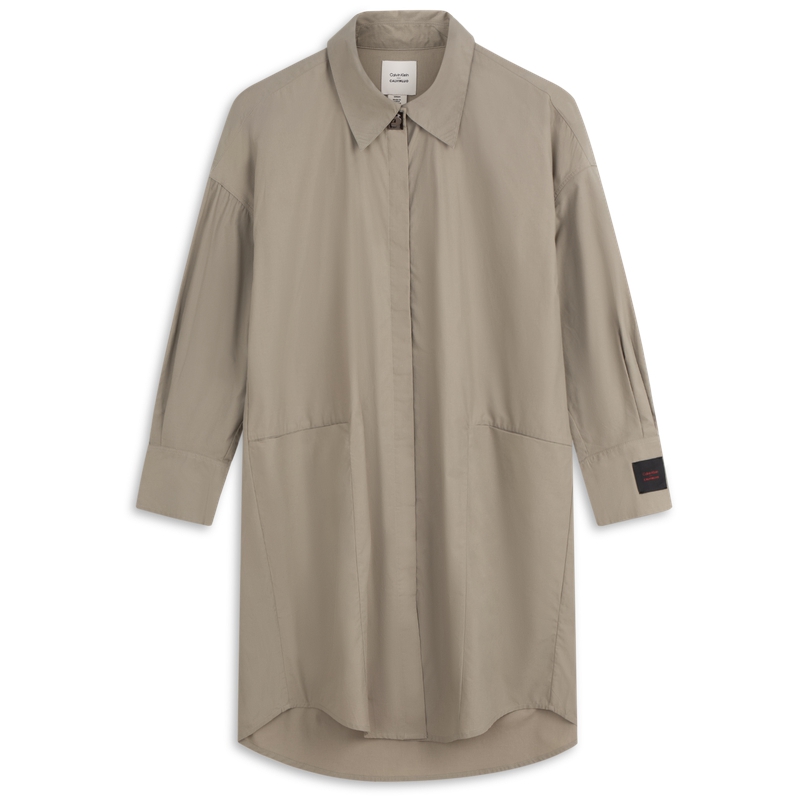 

Calvin Klein Весенний фестиваль красный маджента платья с длинным рукавом женские bay brown