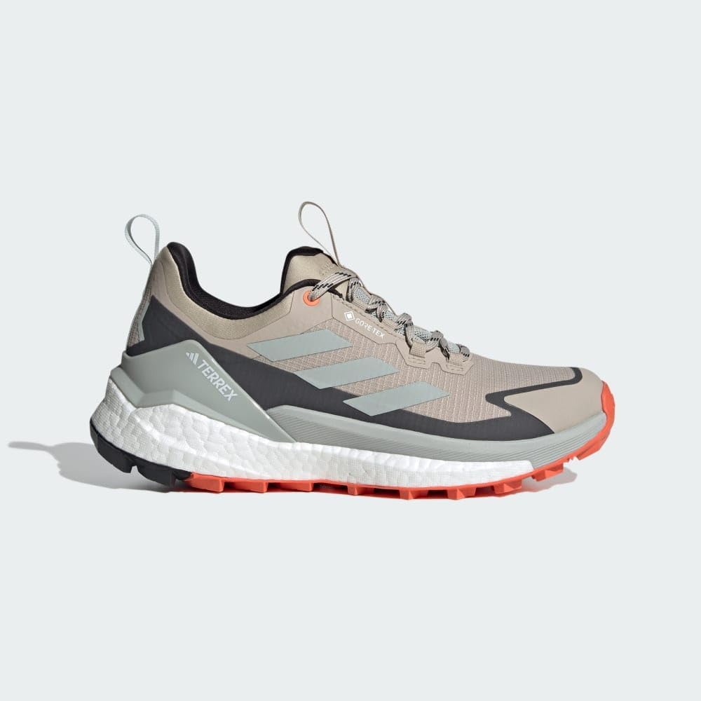 Мужские походные кроссовки adidas Terrex Free 2 Low GTX, черный/оранжевый/бежевый — фото 2