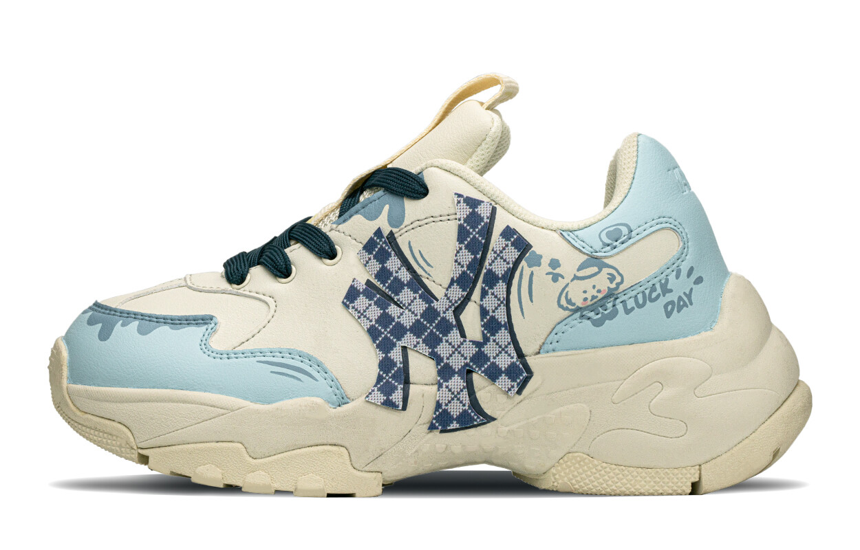 

Кроссовки MLB Big Ball Chunky Chunky Sneakers Unisex Low-top White/beige/blue, синий/бежевый/белый