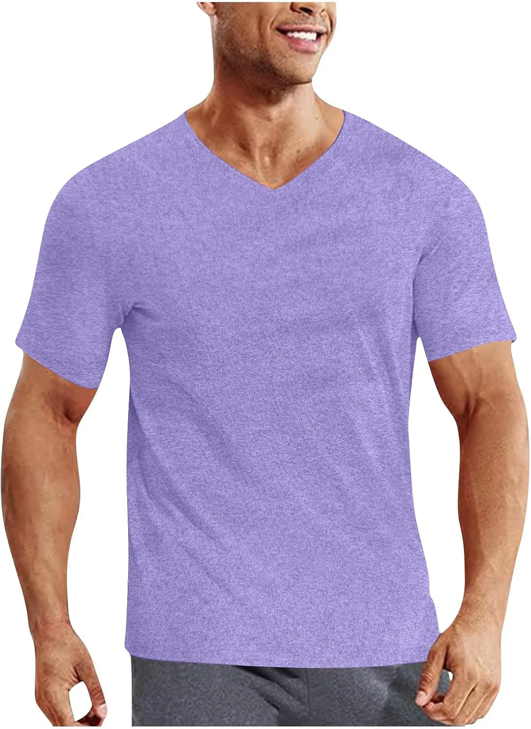 

Xiaojmake мужская футболка с V-образным вырезом Casual Slim Fit