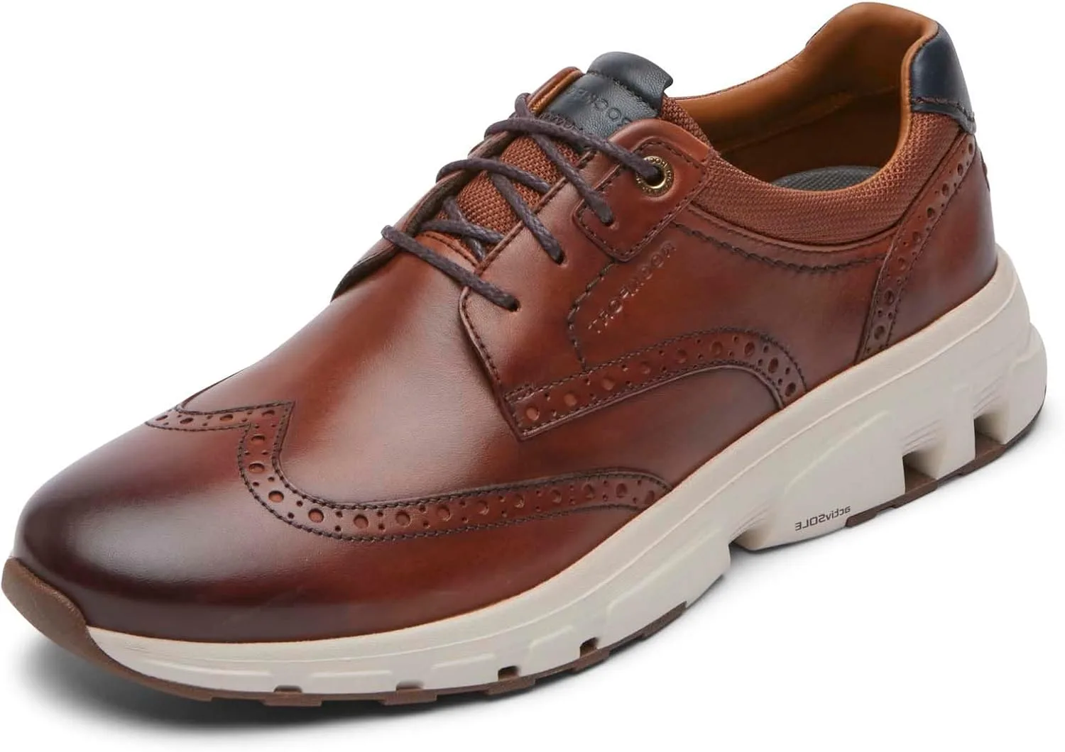 Мужские кроссовки Rockport Reboundx Wingtip, коричневый