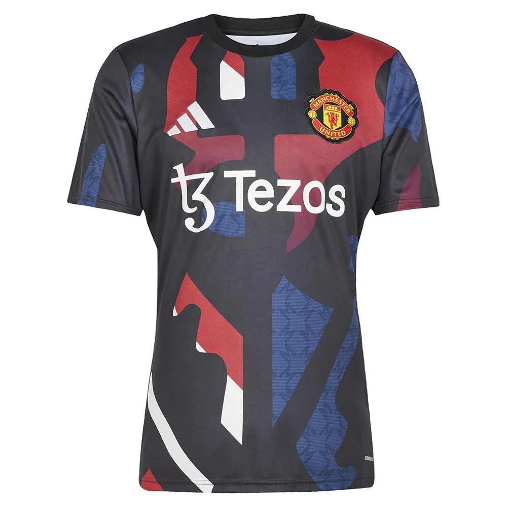 Футболка с коротким рукавом adidas Manchester United 24/25 pre match, разноцветный — фото 3