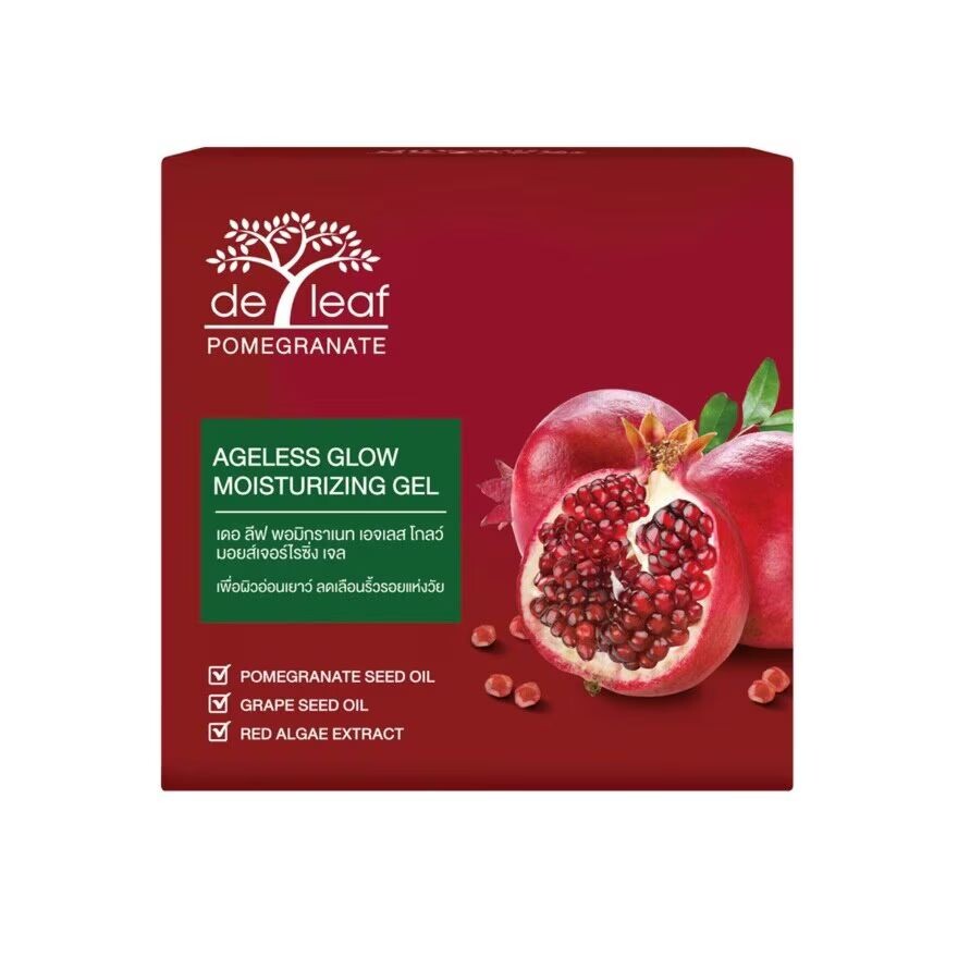 

Deleaf De Leaf Pomegranate Ageless Glow Увлажняющий гель 40 мл, Red