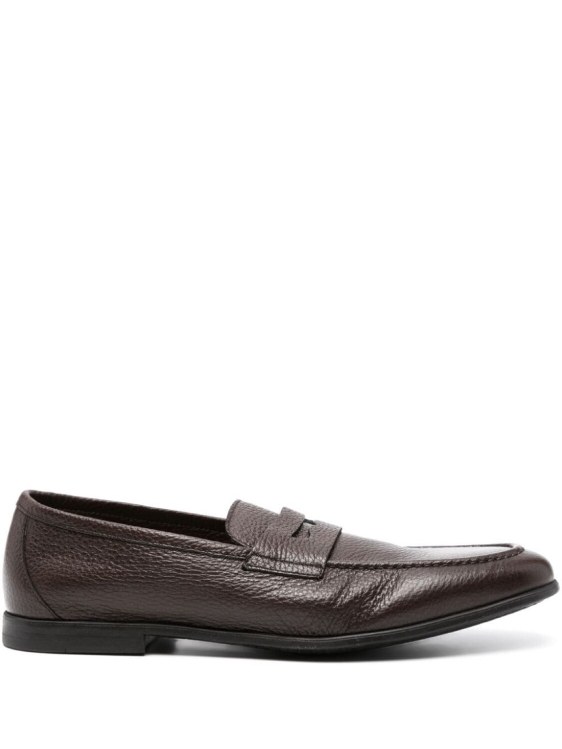 

Canali лоферы из зернистой кожи, коричневый