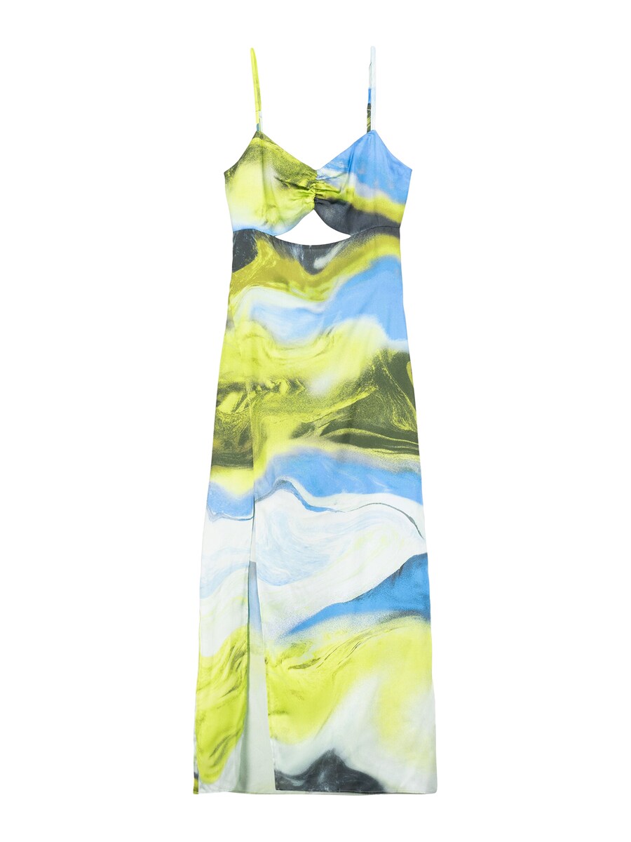 

Платье Bershka, цвет Light green/Dark green