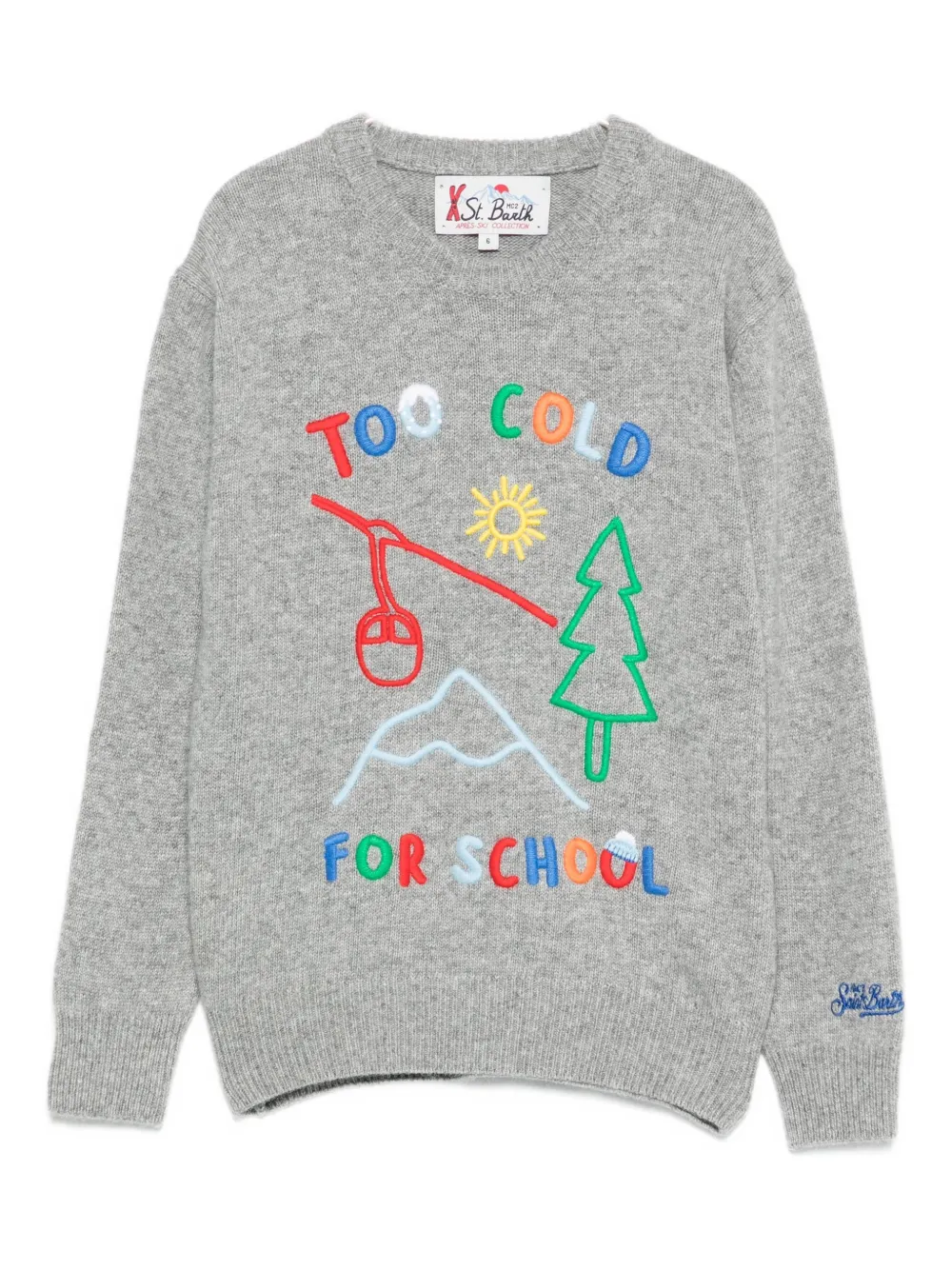 

Свитер Too Cold For School Mc2 Saint Barth Kids, серый