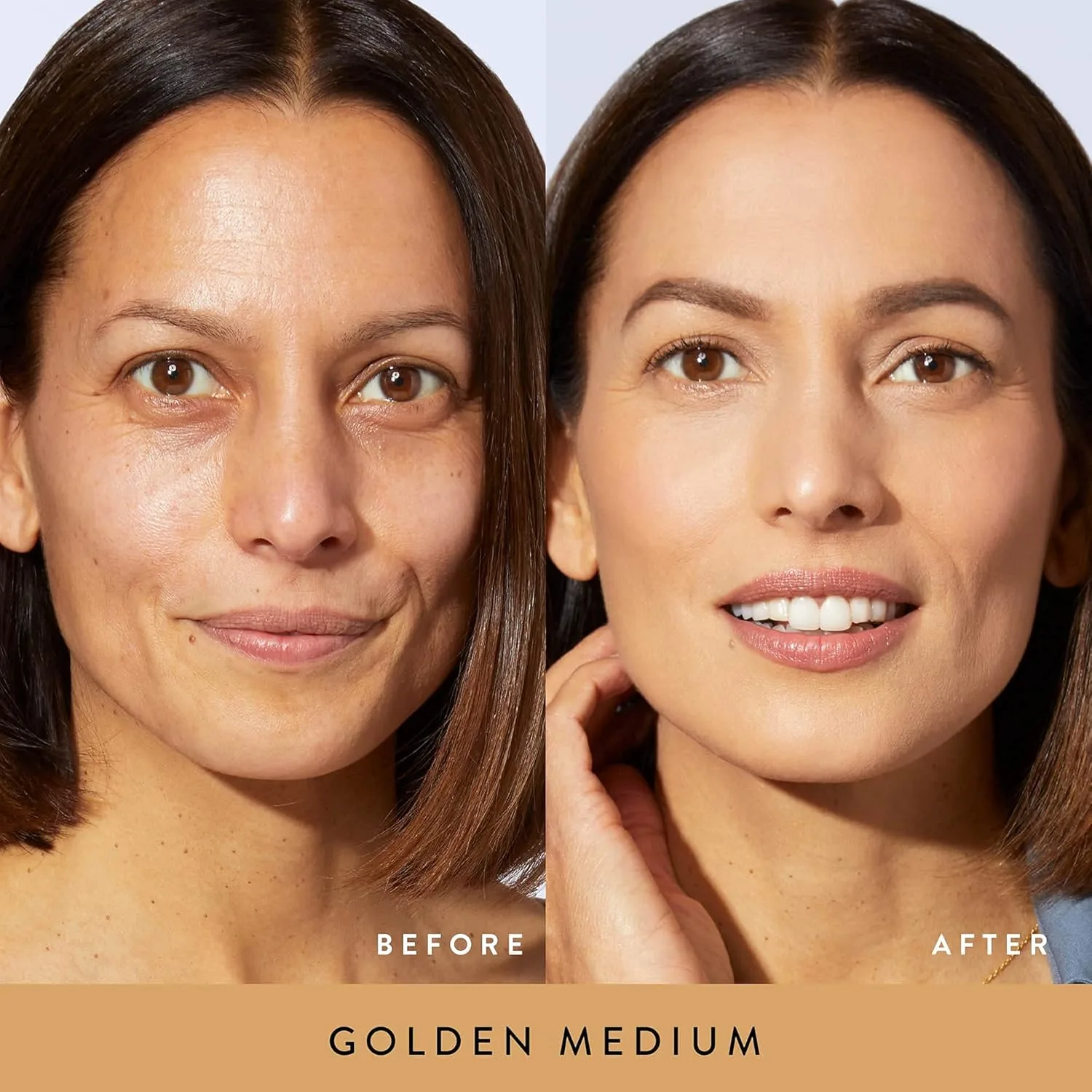 LAURA GELLER NEW YORK Baked Balance-n-Brighten Powder Foundation - Golden Medium + Spackle Super-Size Makeup Primer with Hyaluronic Acid, Original, Golden Medium — фото 2