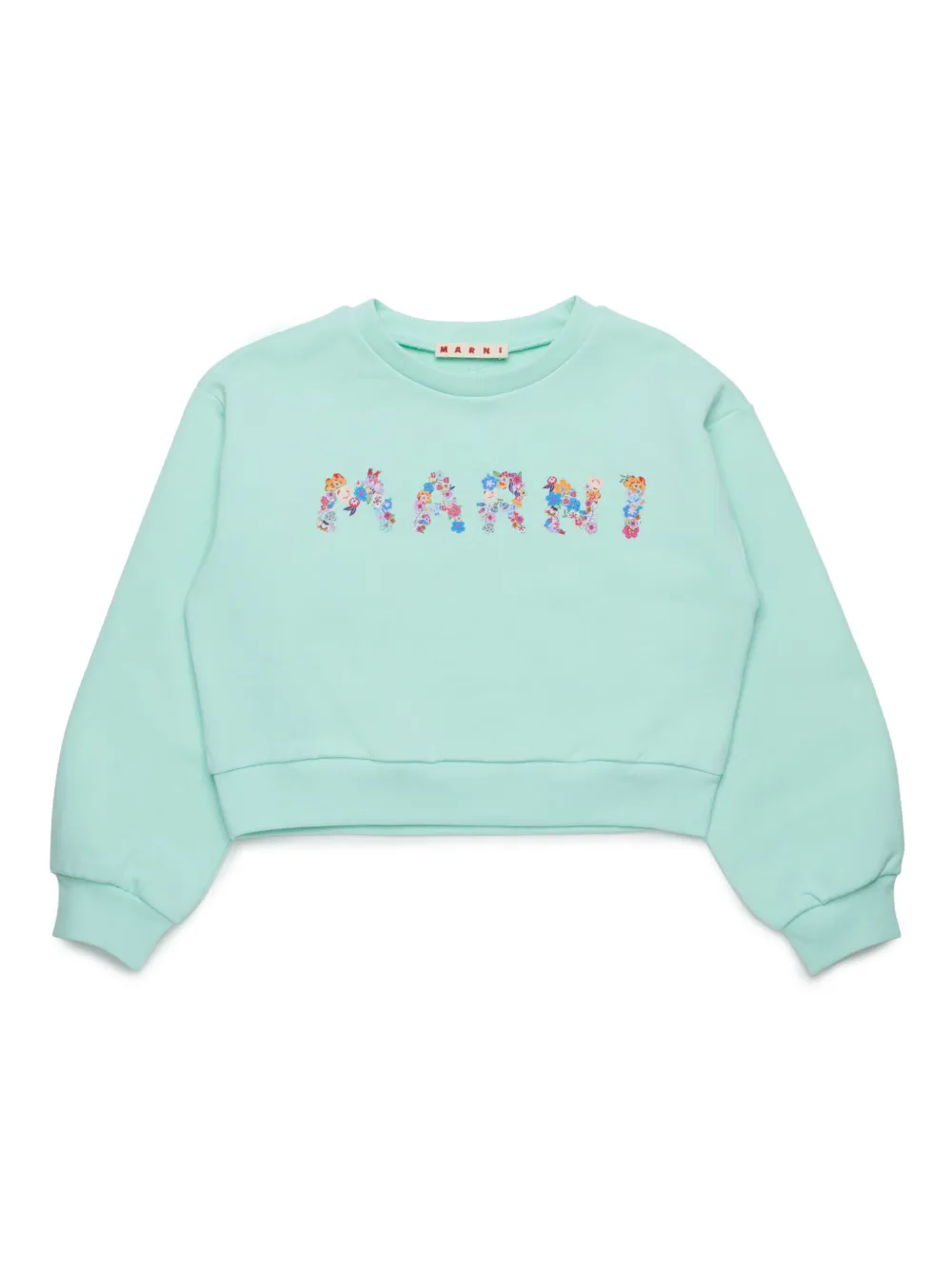 

Толстовка с логотипом Marni Kids, синий