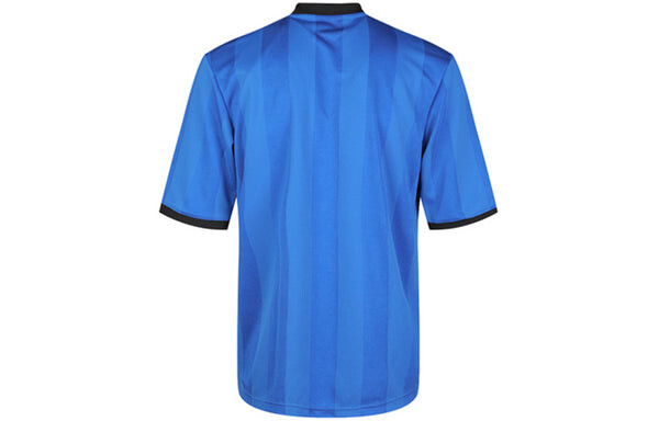 Футболка soccer/football sports round neck short sleeve jersey blue Adidas, синий — фото 2