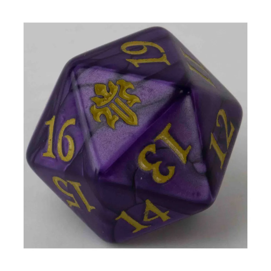 

Трон Элдраина — фиолетовый с золотом, MTG - Spindown d20 Life Counters