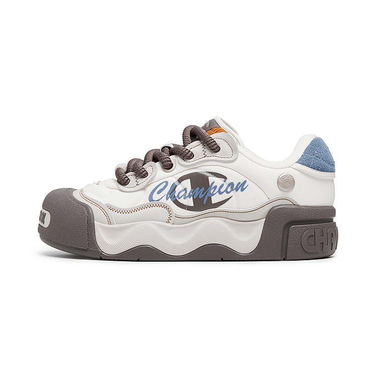 

Champion Кроссовки Low Sugar Puffy Balance Low Top для скейтбординга, мужские, молочно-белые/кофейно-серые