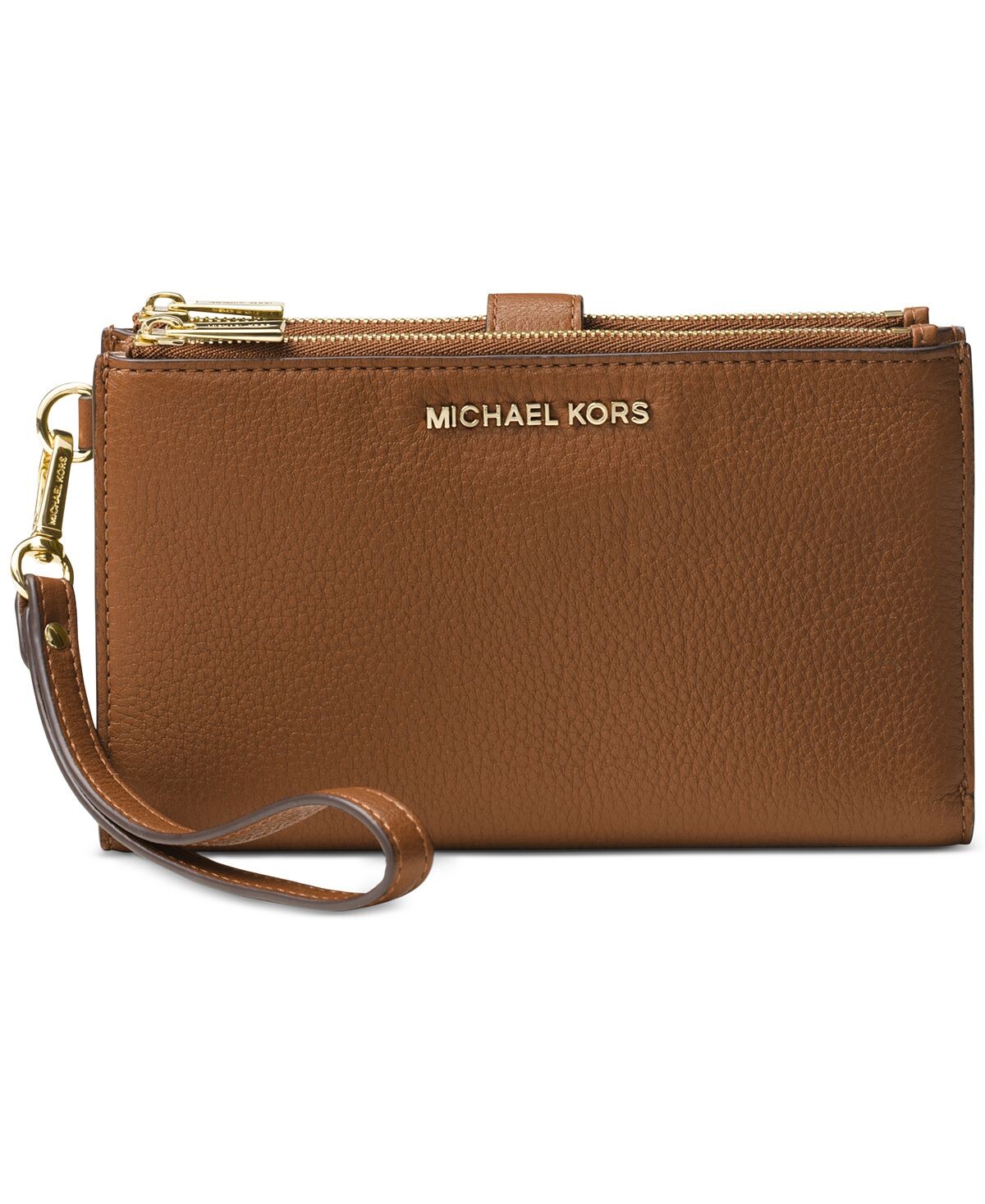 

Браслет для телефона Adele из гальковой кожи с двойной молнией Michael Kors