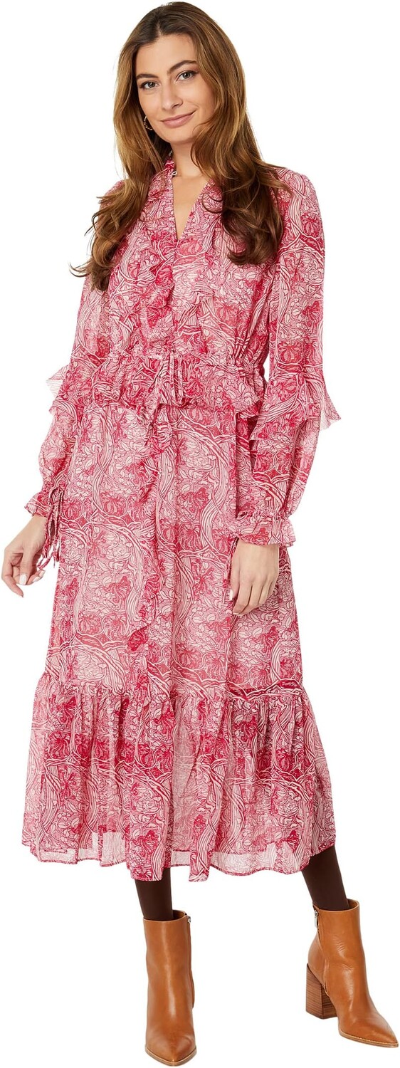 

Платье Ted Baker Alissia Ruffle Midi Shirtdress, слоновая кость