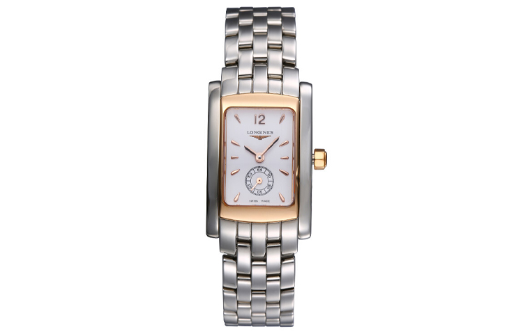 

LONGINES Часы DolceVita Collection Quartz Movement Women's Watch 19*24mm White Dial Stainless Steel Case Gold Plated Strap, White Dial