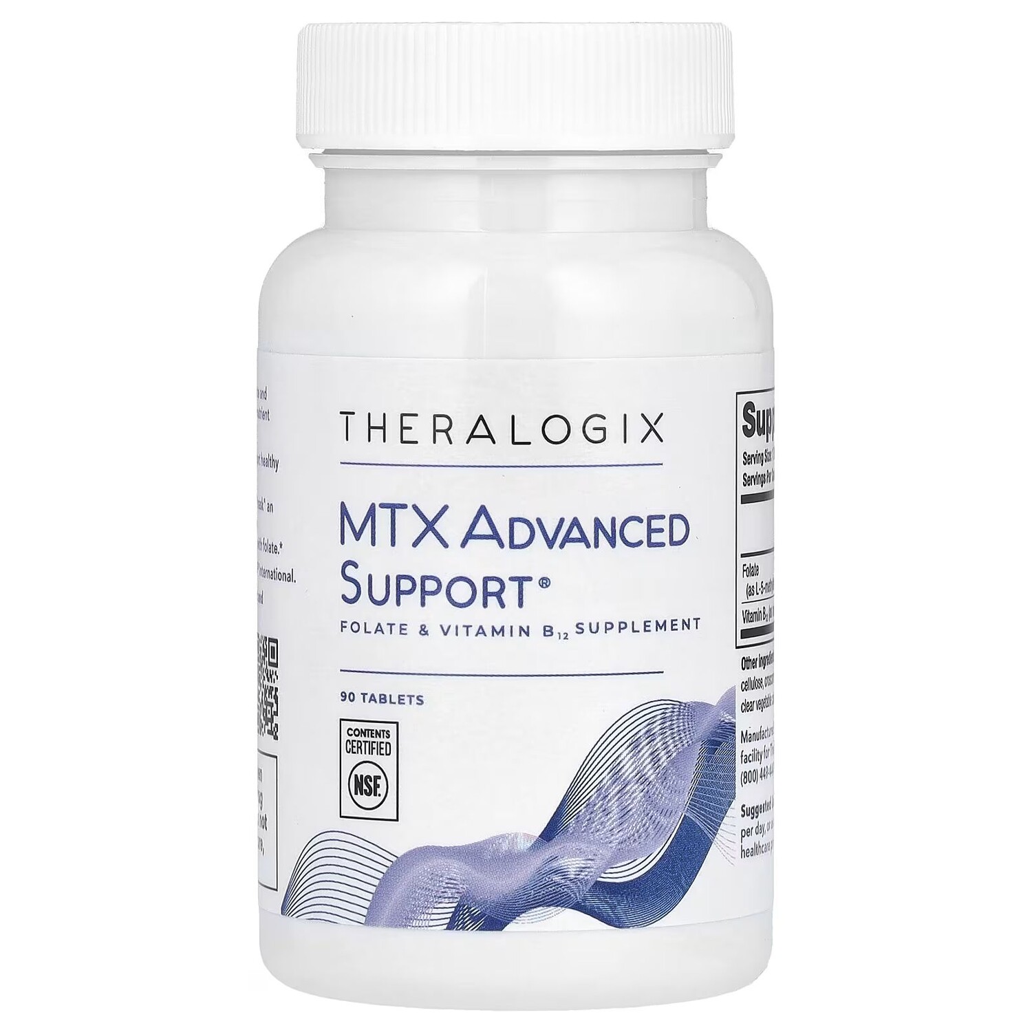 

MTX Advanced Support, добавка фолата и витамина B12, 90 таблеток Theralogix
