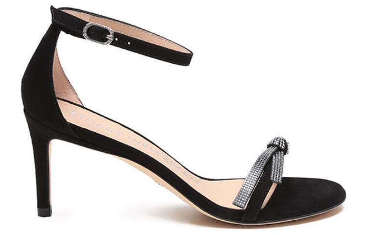 Сандалии Stuart Weitzman на одной бретели 7,5 см Женские Черные — фото 2