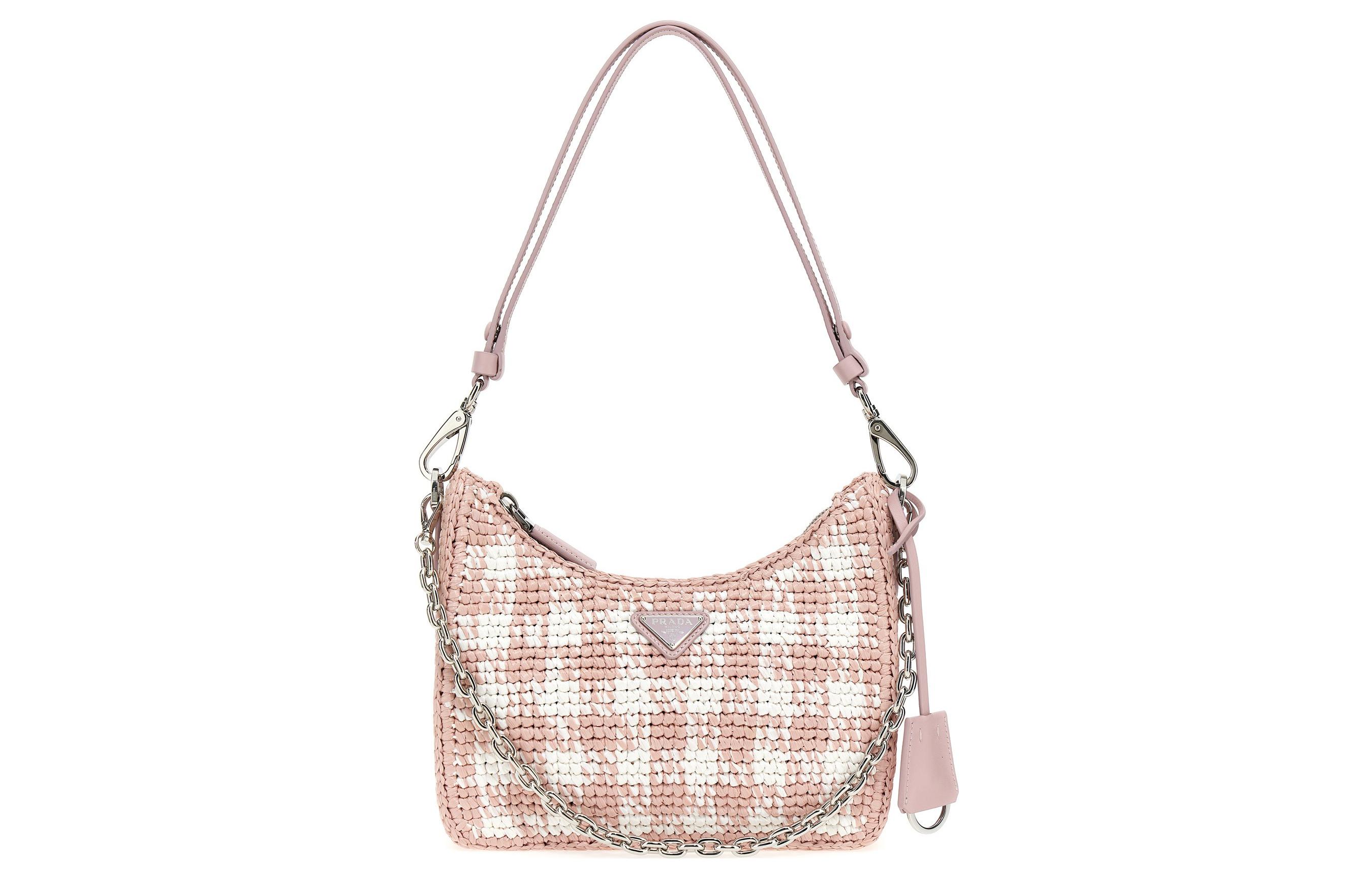 

PRADA Кожаная сумка через плечо Women's Pink