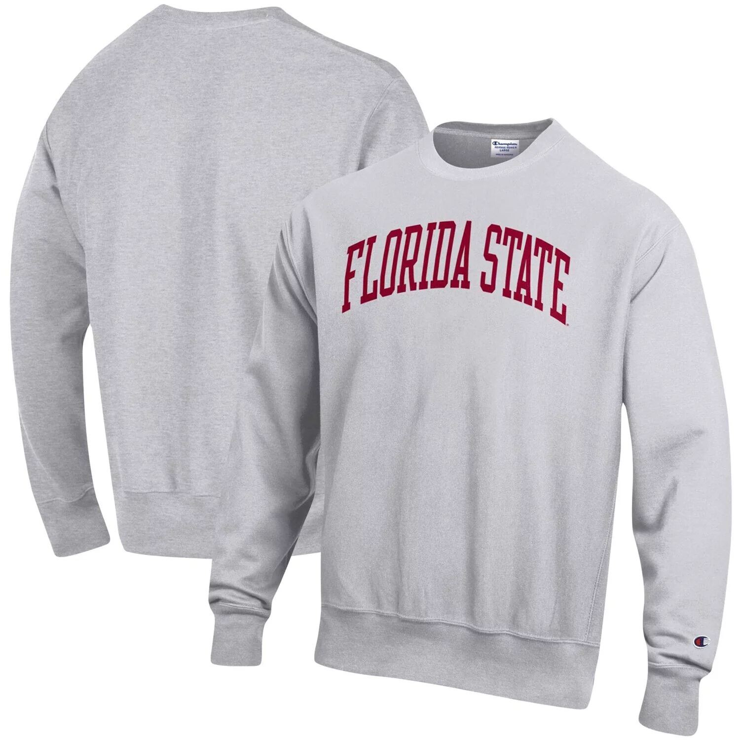 

Мужской пуловер обратного переплетения с аркой из меланжевого цвета Florida State Seminoles Arch обратного плетения, толстовка Champion