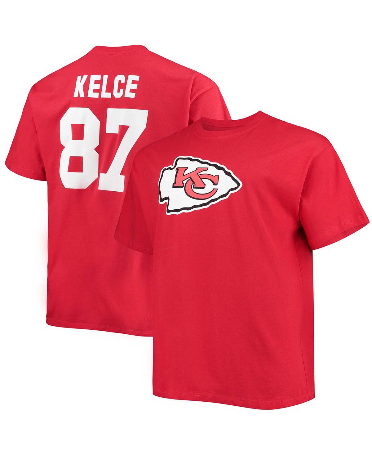 

Мужская красная футболка Big and Tall Travis Kelce Kansas City Chiefs с именем игрока и номером Fanatics, Красный, Мужская красная футболка Big and Tall Travis Kelce Kansas City Chiefs с именем игрока и номером Fanatics