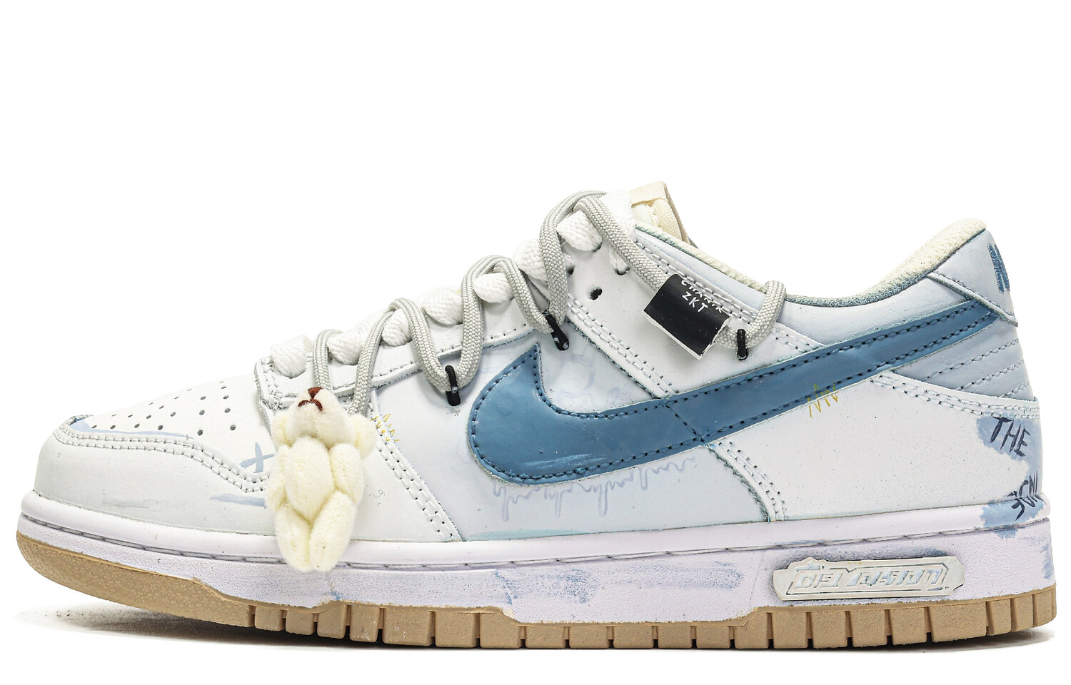 

Кроссовки Nike Dunk Skateboard Shoes Men Low-Top Blue White, синий/белый