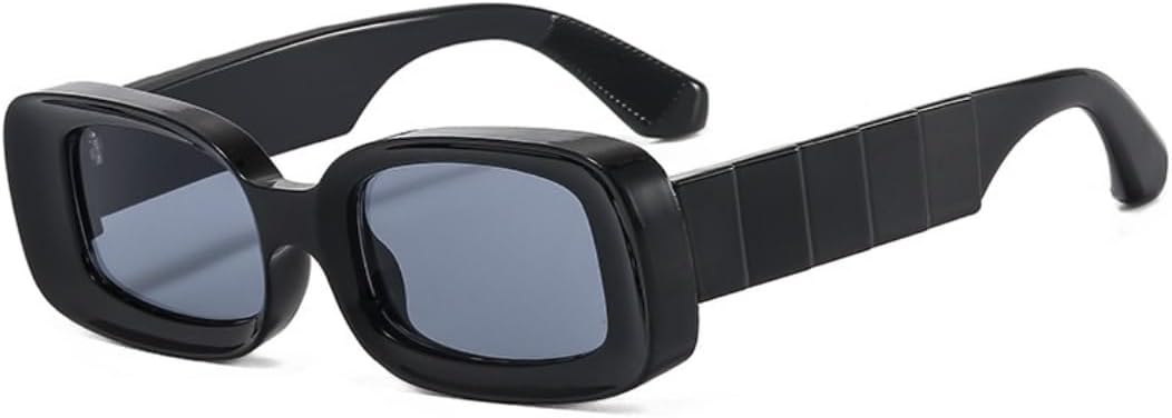 

Солнцезащитные очки для мужчин и женщин - защита UV400 - маленькая оправа, линзы конфетных цветов, для занятий спортом на открытом воздухе и вождения DSVIGF, Black Grey