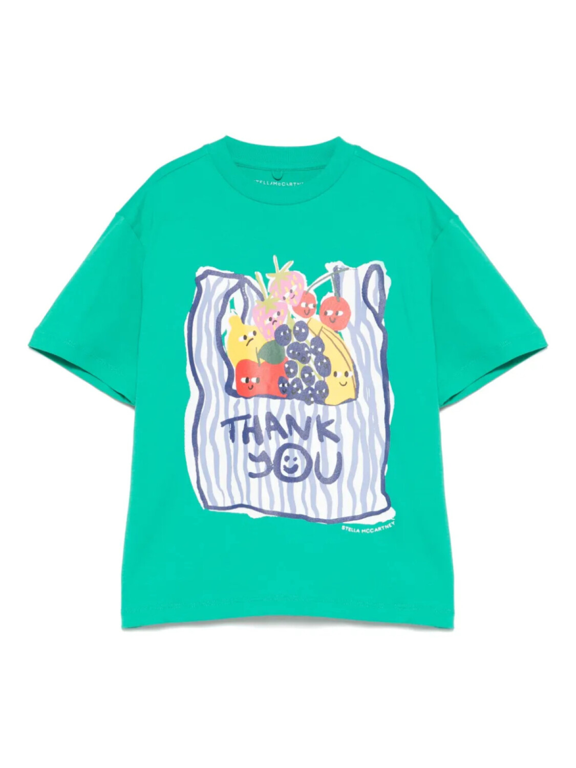 

Футболка Stella McCartney Kids с графическим принтом, зеленый