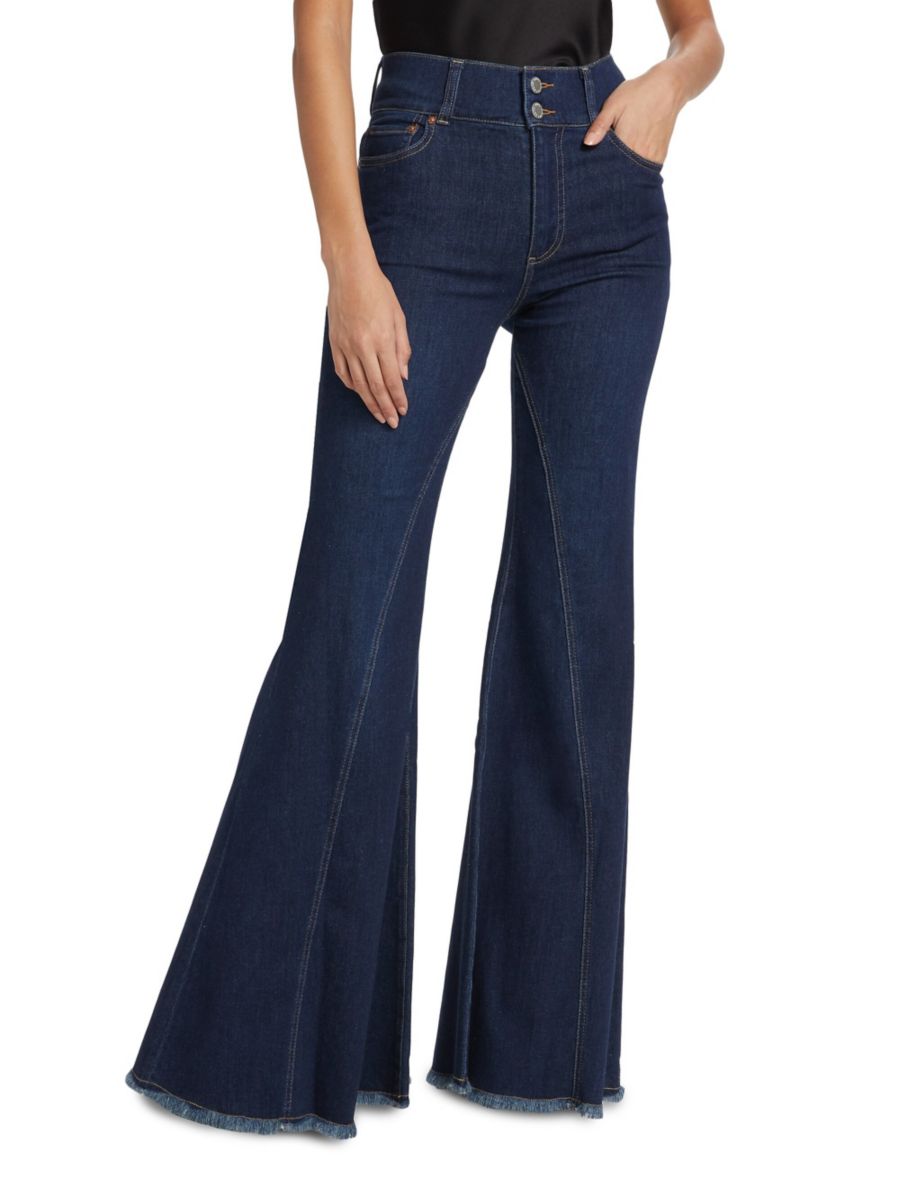 

Джинсы Bootcut с высокой талией Alice + Olivia, цвет Dream Denim