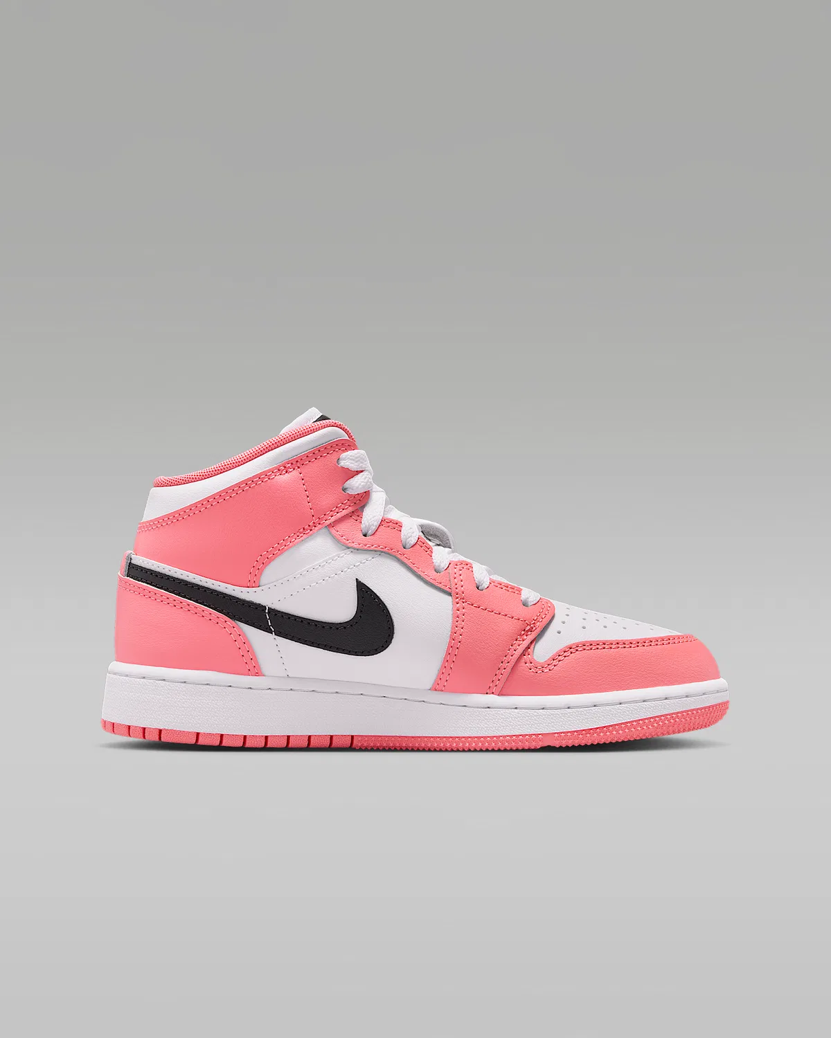 Кроссовки Air Jordan 1 Mid для детей старшего возраста, Pink Gaze/White/Black — фото 3