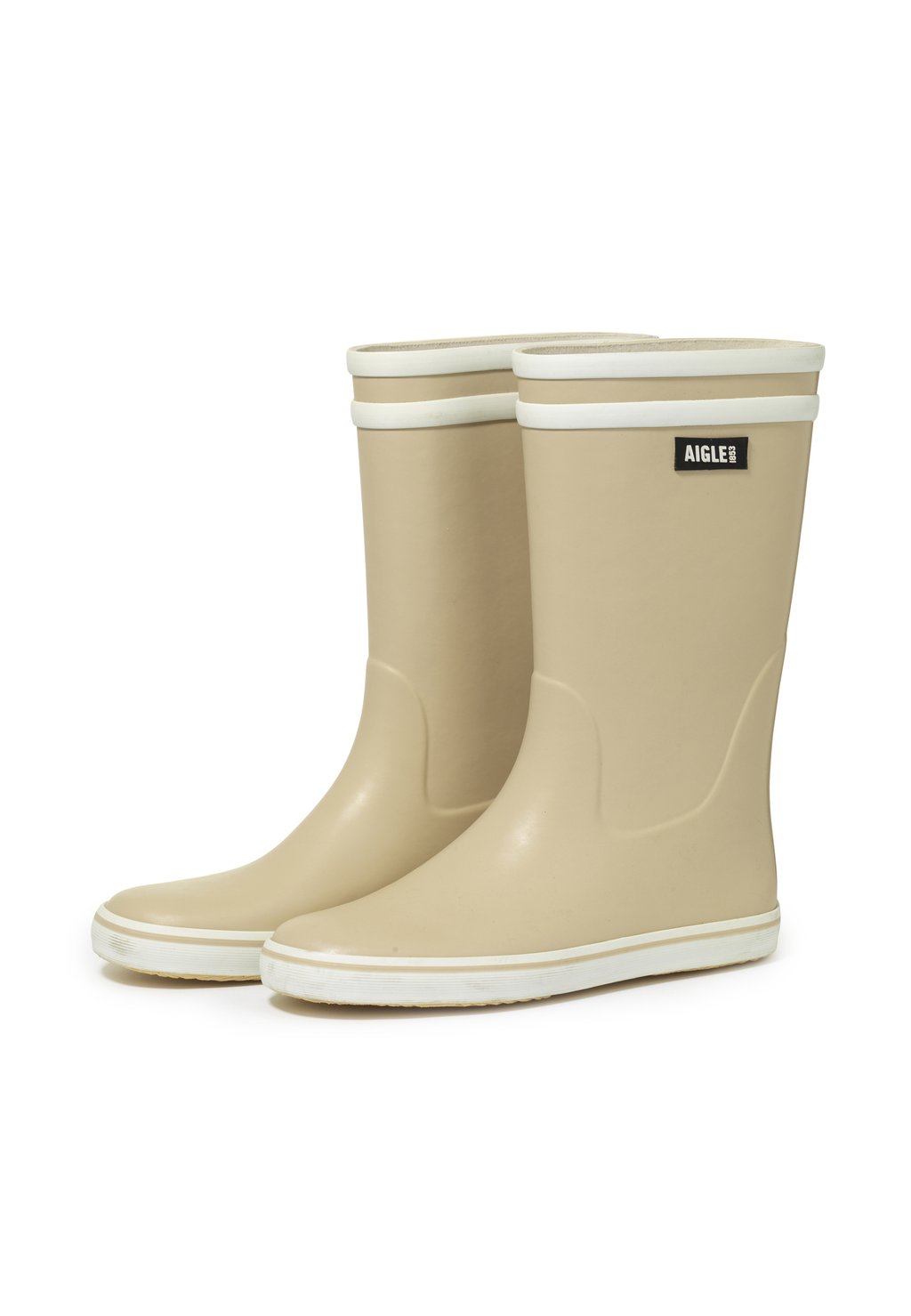 Женские резиновые ботинки Aigle MALOUINE 2 короткие, песочный — фото 2