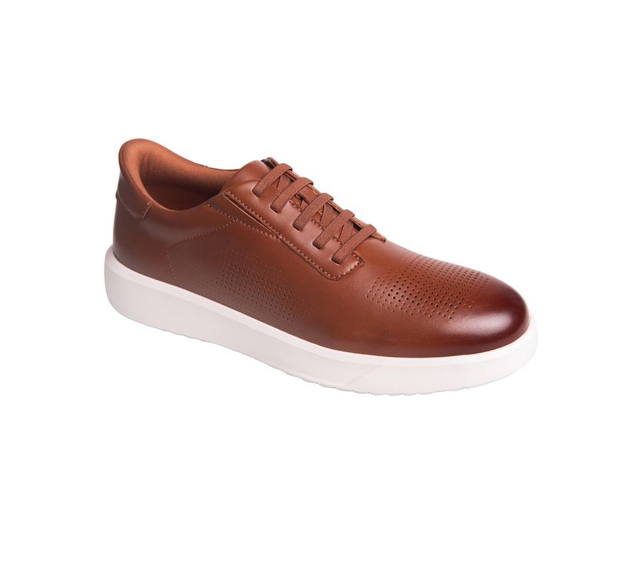 

Мужские легкие кроссовки Harbor Rd Hands-Free Slip On Technology Marc Joseph New York, Cognac napa leather