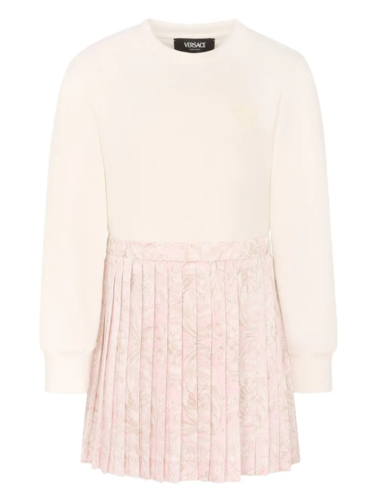 

Платье плиссированное Versace Kids, нейтральный