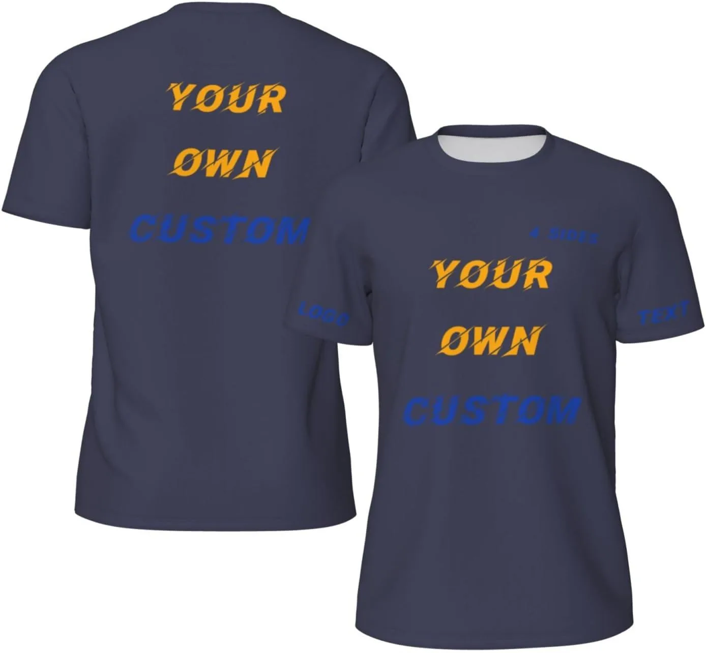 

Футболка Custom с принтом на 4 сторонах