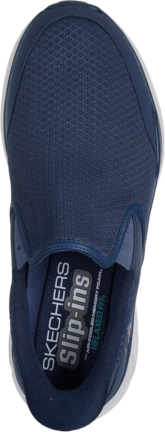 Мужские кроссовки Skechers Equalizer 6.0 Stoaver, Navy Mesh Pu — фото 2