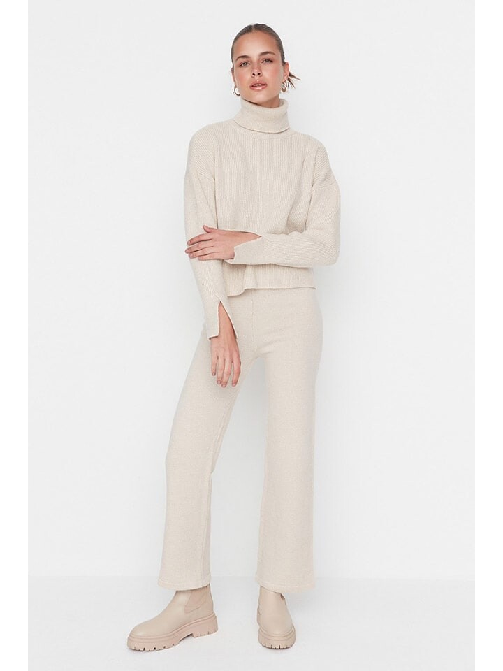 

Пуловер trendyol 2tlg. Outfit, бежевый